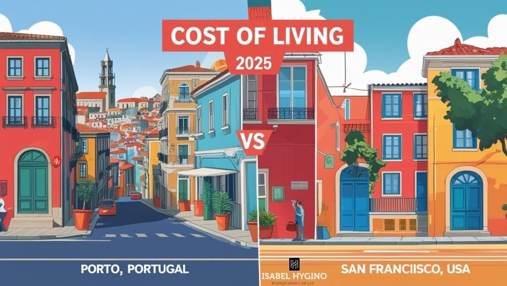 Custo de Vida em 2025: Comparação Completa entre Porto 🇵🇹 e San Francisco 🇺🇸